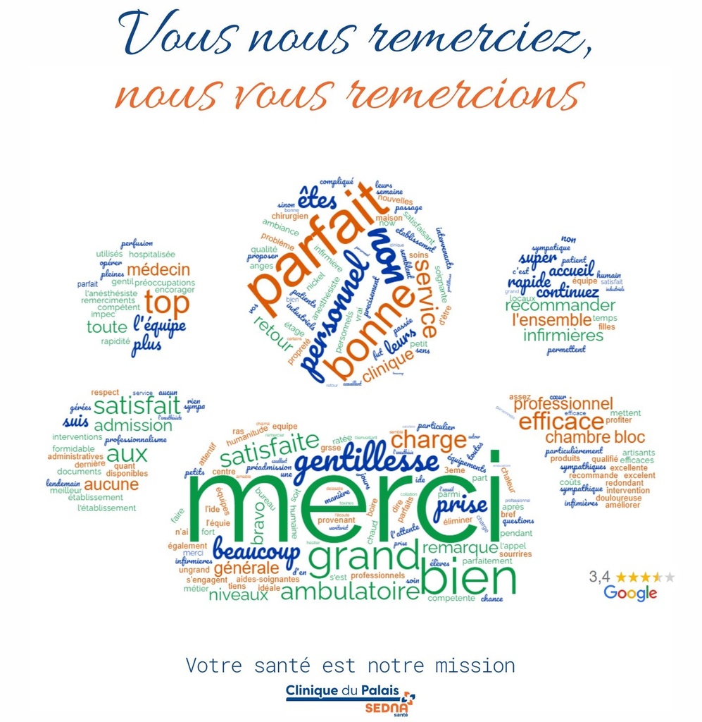 Vous nous remerciez, nous vous remercions!